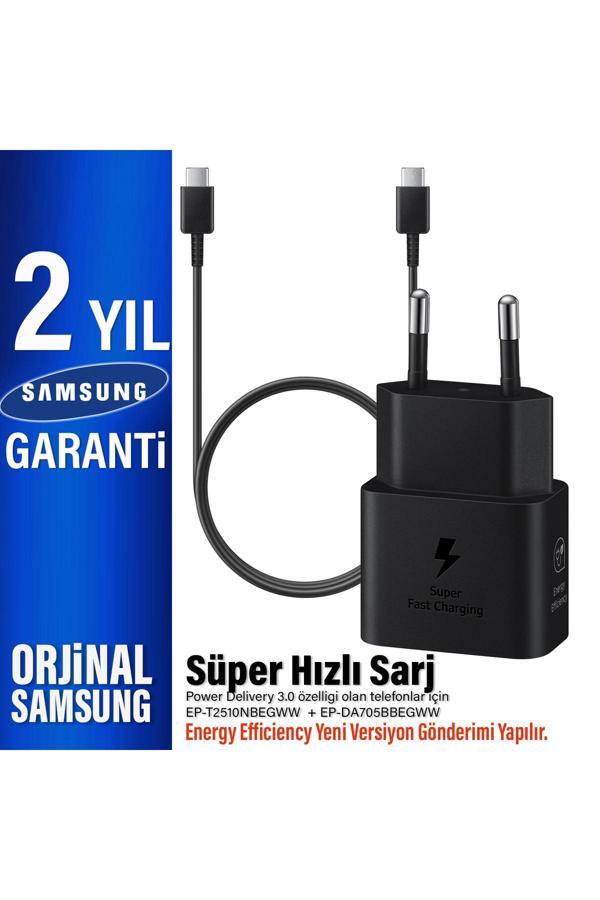 Samsung Şarj Aleti Ve Type C Kablosu 25W Süper Hızlı Type-C Şarj Adaptörü Ve Kablo T2510 Da705 - Image 1