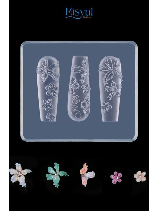 Fontenay Nail Art Desen Kalıbı, Charm Tırnak Süsleme 3D Silikon Kalıp - Image 1