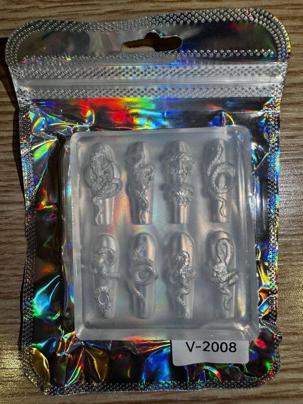 Fontenay Nail Art Desen Kalıbı, Charm Tırnak Süsleme 3D Silikon Kalıp Set V-2008 - Image 1