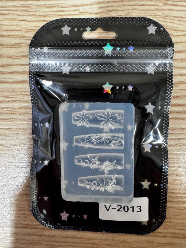 Fontenay Nail Art Desen Kalıbı, Charm Tırnak Süsleme 3D Silikon Kalıp V-2013 - Image 1