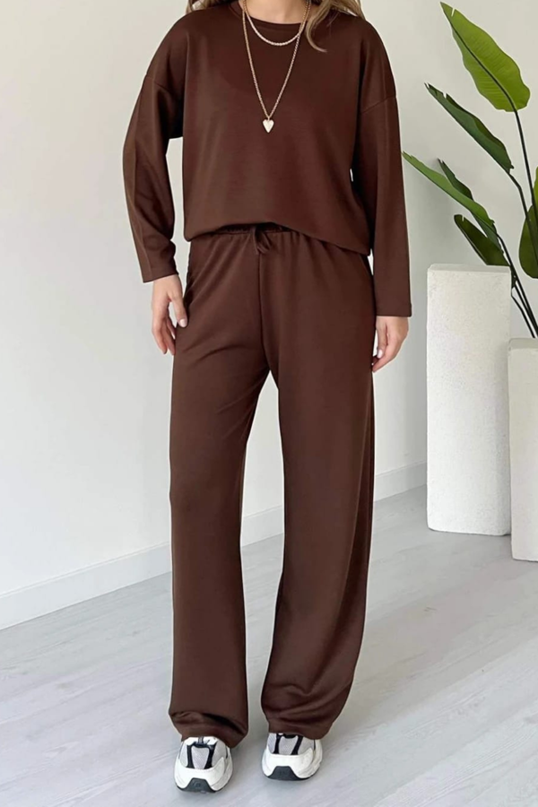 Balenbi Kadın Bisiklet Yaka Uzun Kollu Modal Takım 1109 - Image 1