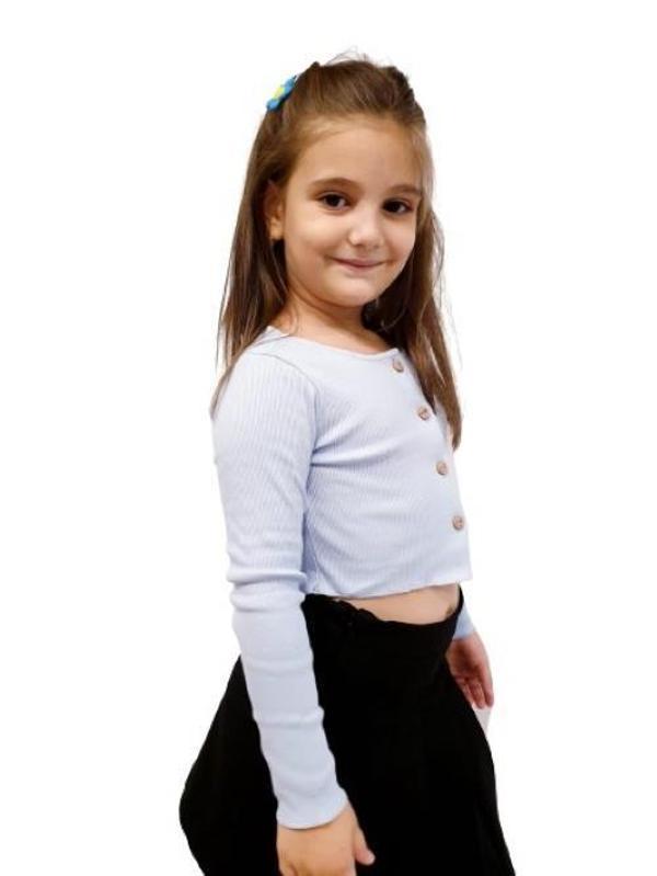 Kız Çocuk Crop Hırka - Image 1