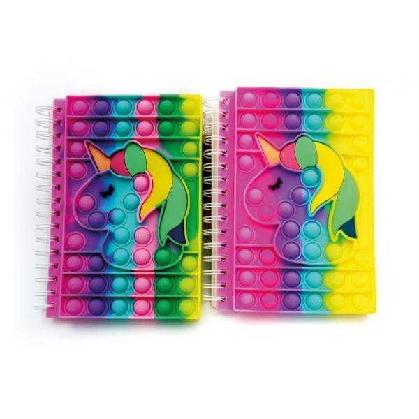 Büro Ev Ofis Hediyesi için Unicorn Tasarımlı Pop-It Defter - Image 1