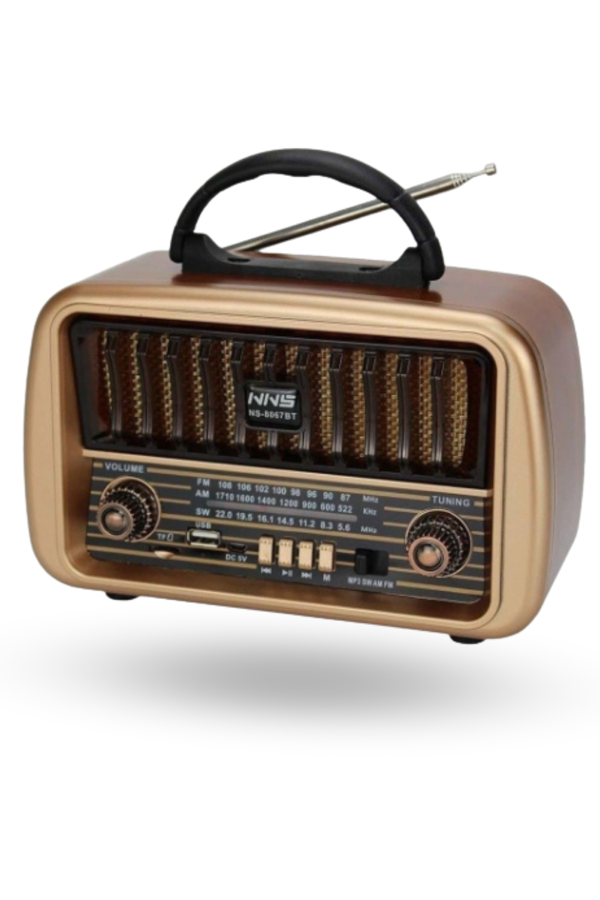 Büro Ev Ofis Hediyesi için Taşınır Retro Stil Kablosuz Radyo - Image 1