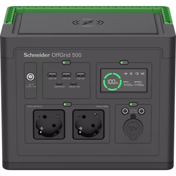 Schneider PPS500-GR 500 230V Lityum-iyon (Li-ion) Batarya Taşınabilir Güç İstasyonu - Image 1