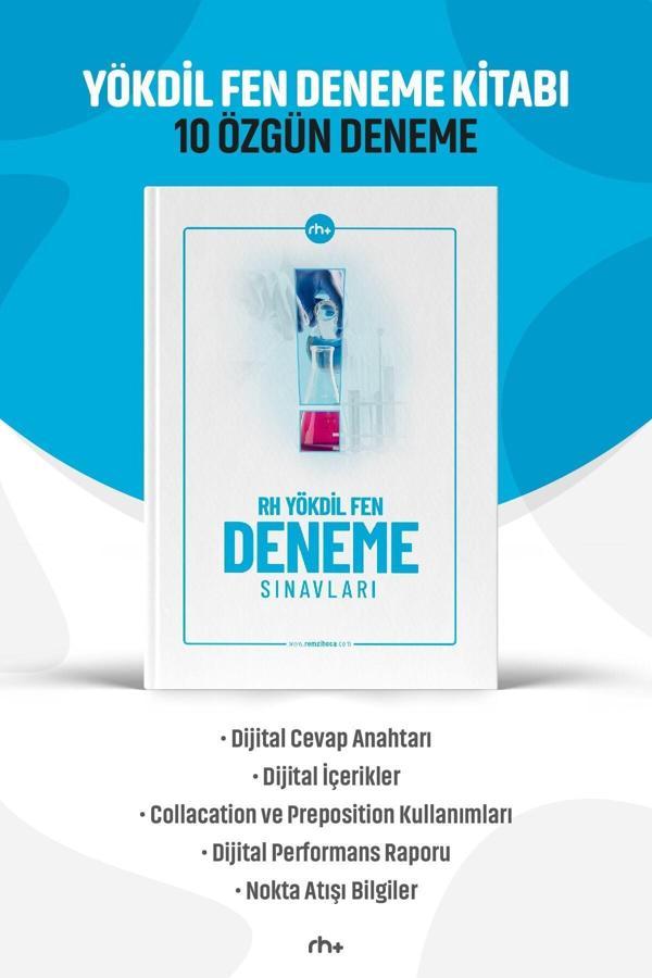 10 Adet Yökdil Fen Denemeleri - Açıklamalı Cevap Anahtarı - Performans Raporlu Uygulama Desteği - RH Pozitif Yayınları - Image 1