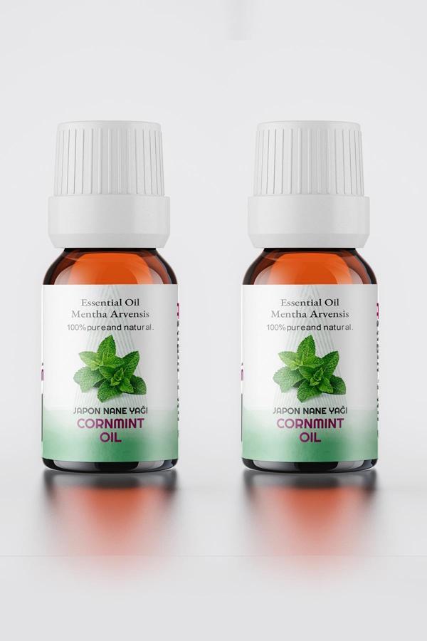 Japon Nane Yağı %100 Saf ( Cornmınt Oil ) 2x10 ml+Sprey Başlık - Image 1