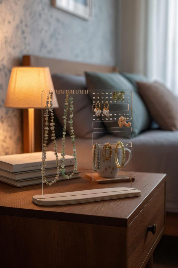 Modern Dekoratif Pleksi Çok Amaçlı Takı, Aksesuar Standı - Image 1