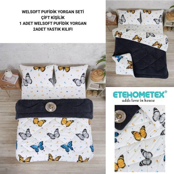 ETE HOMETEX ÇİFT KİŞİLİK LÜX WELSOFT YORGAN SETİ 195X215CM  - Image 1