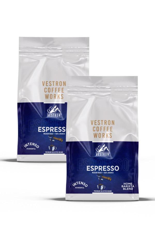 Vestron Espresso Home Barista Blend Intense Powerful 1Kg Çekirdek Kahve %100 Arabica Medium Roast - Image 1