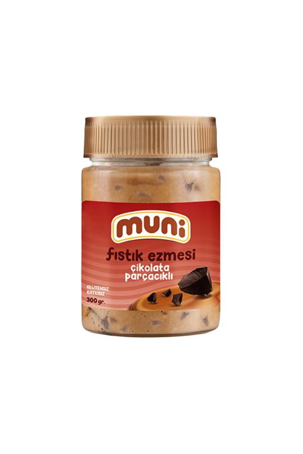 Muni Çikolata Parçacıklı Fıstık Ezmesi, 300 G - Image 1