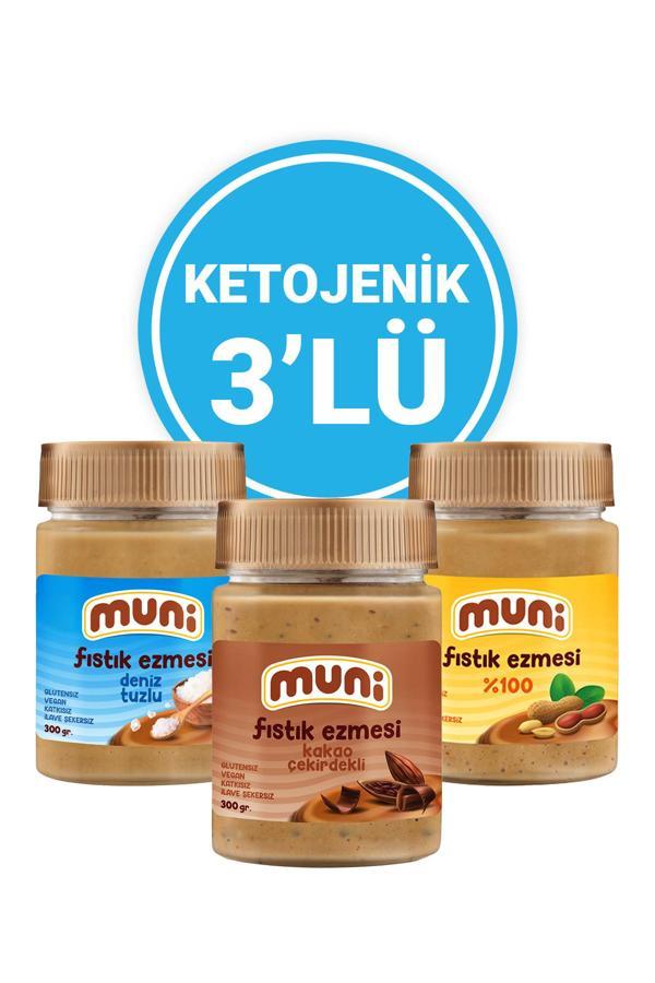 Muni Fıstık Ezmesi Ketojenik 3'lü - Image 1