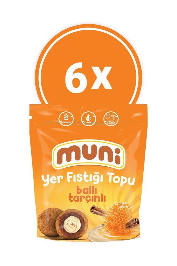 Muni Ballı Tarçınlı Yer Fıstığı Topu, 80 G X 6 Adet - Image 1