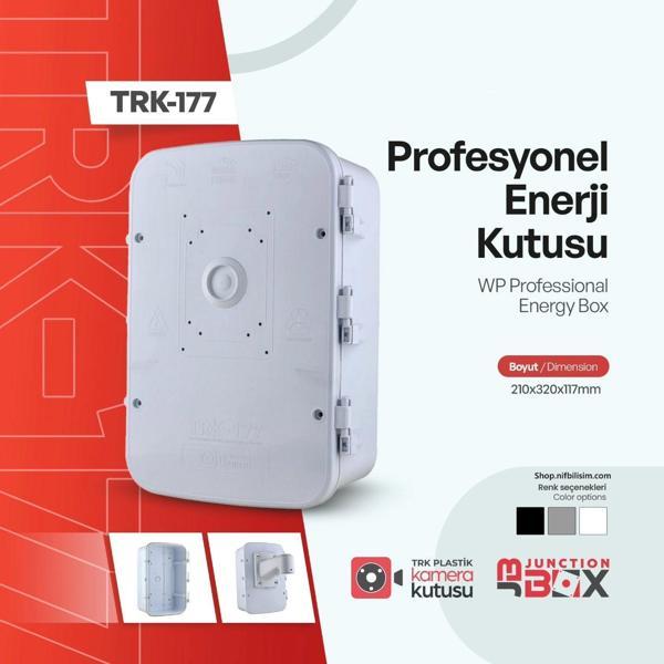 TRK TRK-177 WP Su Geçirmez Dış Ortam Profesyonel Enerji Kutusu 210x320x117 Sadece Kutudur - Image 1