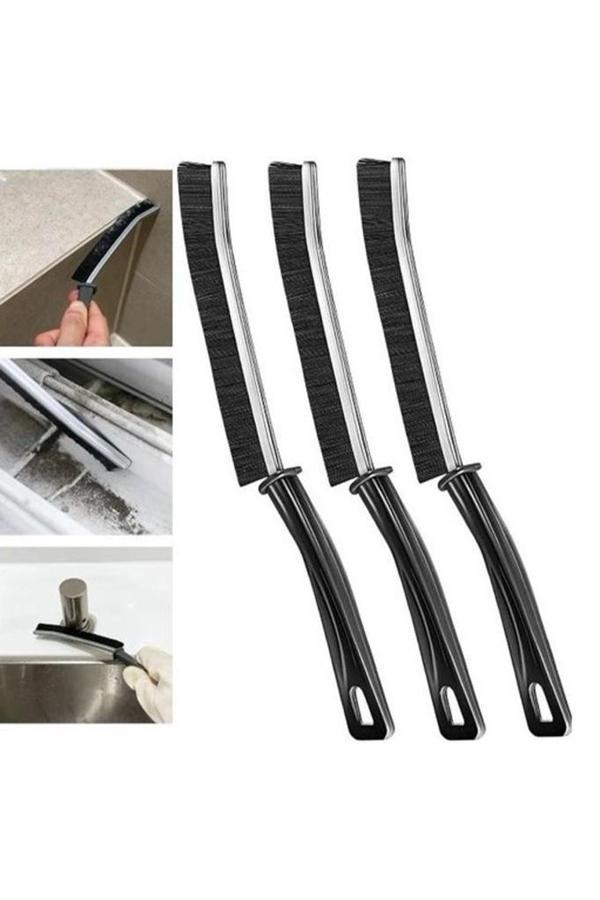 3 Adet Plastik Pencere Ocak Derz Arası Detay Temizleme Fırçası - Image 1