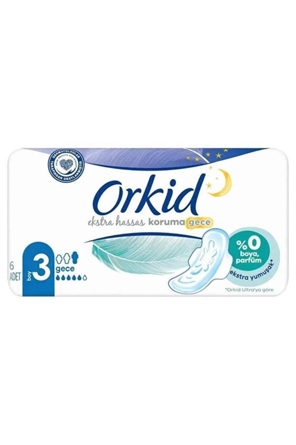 Extra Hassas Koruma Gece Hijyenik Ped 6'li x 3 adet - Image 1