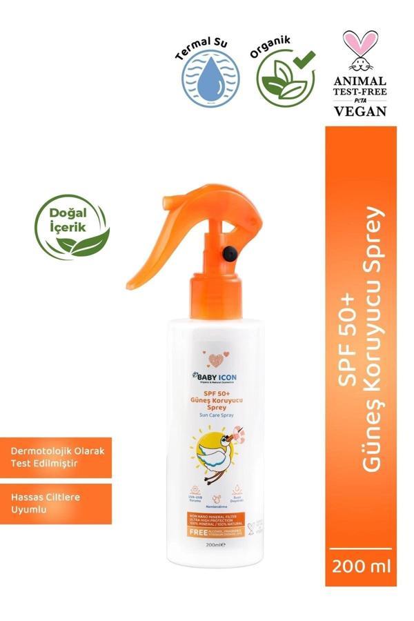 Baby Icon Doğal Güneş Spreyi SPF 50 – 200 ml - Image 1