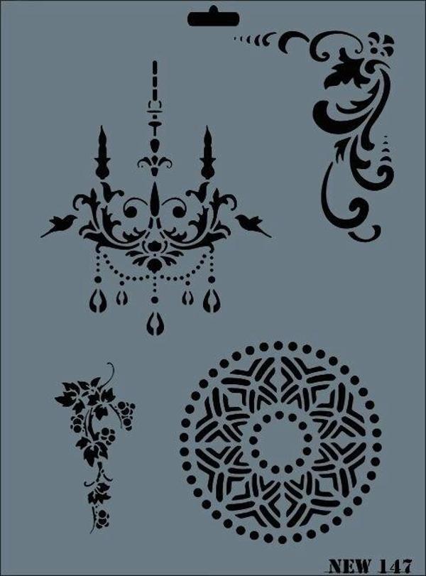 Supertrend Stencil Boyama Şablonu 25x35 cm. NEW-147 - Image 1