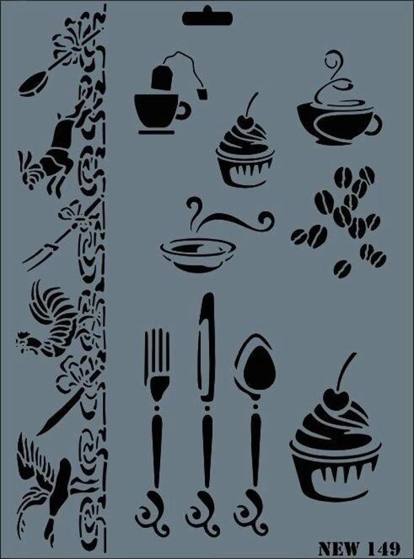 Supertrend Stencil Boyama Şablonu 25x35 cm. NEW-149 - Image 1