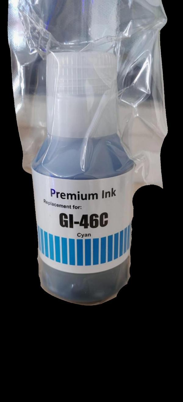 Canon Pixma GI-46 C Mavi Muadil Mürekkep - Image 1