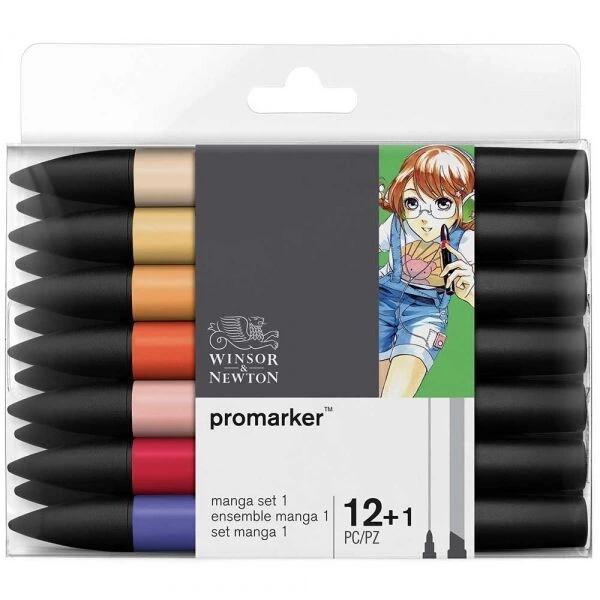 Supertrend ProMarker Kalem Seti 12+1 Renk GENİŞLETİLMİŞ MANGA SETİ 1 - Image 1