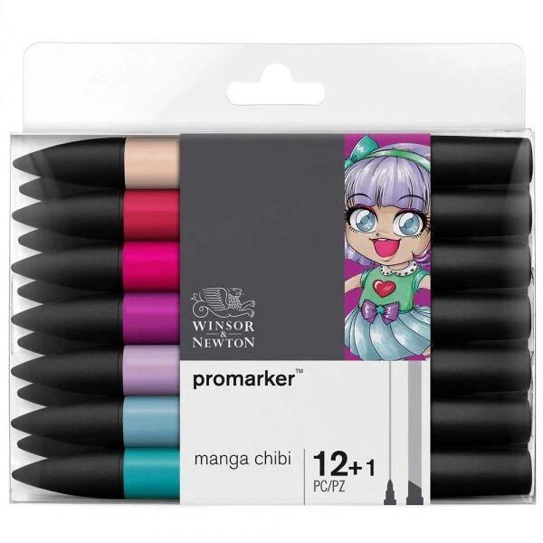 Supertrend ProMarker Kalem Seti 12+1 Renk MANGA CHIBI - Image 1