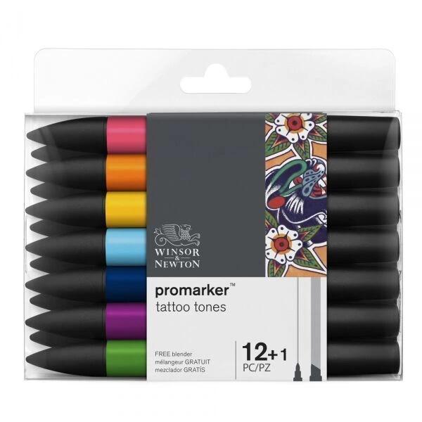 Supertrend ProMarker Kalem Seti 12+1 Renk DÖVME TONLARI - Image 1