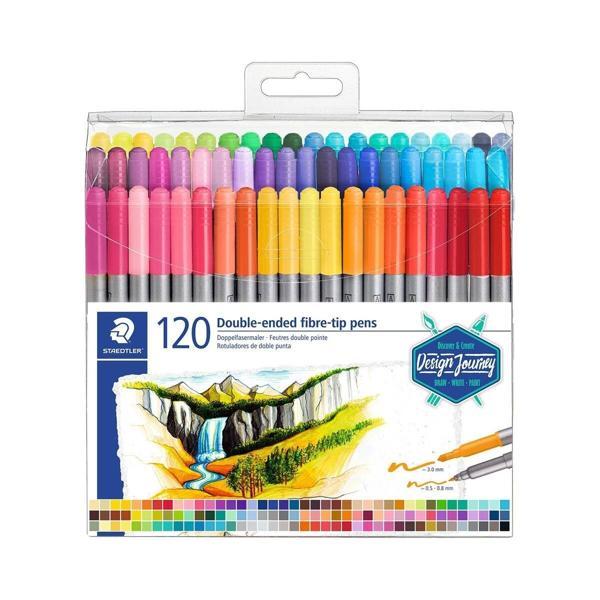 Supertrend Çift Uçlu Keçeli Kalem Seti 120 RENK (0.5 mm - 3 mm) - Image 1