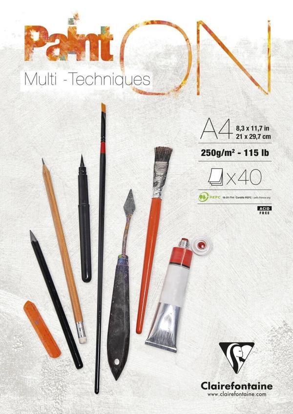 Supertrend Paint'On Multi-Techniques Karışık Teknik Eskiz Çizim Defteri 250 gr. A4 50 yp. - Image 1