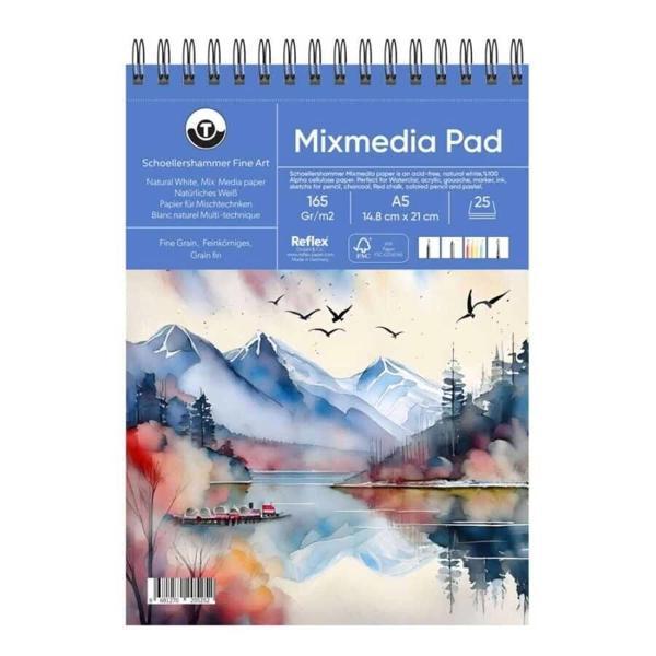 Supertrend Mix Media Pad Çok Amaçlı Eskiz Çizim Defteri 165 gr. A5 25 yaprak - Image 1