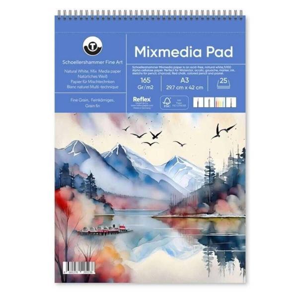 Supertrend Mix Media Pad Çok Amaçlı Eskiz Çizim Defteri 165 gr. A3 25 yaprak - Image 1