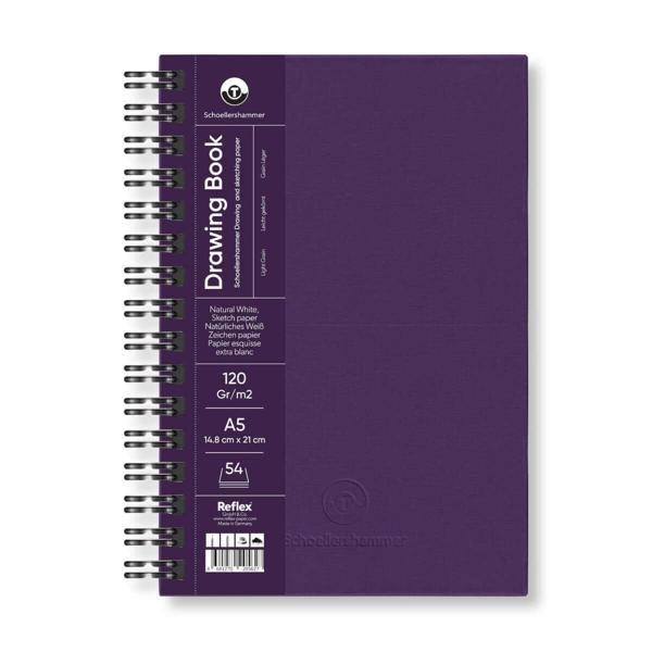 Supertrend Drawing Pad Sert Kapak Eskiz Çizim Defteri 120 gr. A5 54 yaprak MOR - Image 1