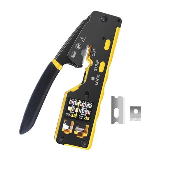 electroon Cat5/Cat6/CAT7 RJ45-RJ11  EZ-RJ45 Sıkma Pensesi Yedek Bıçaklı - Image 1