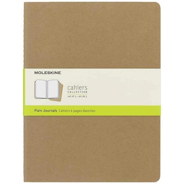 Supertrend Chaier 3'lü Günlük Defter Çizgisiz XL Boy 19x25 cm. 120 Sayfa Supertrendt - Image 1