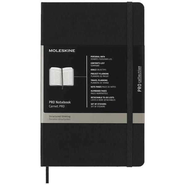 Supertrend Pro Notebook Sert Kapak Defter L Boy 13x21 cm. 240 Sayfa Siyah - Image 1