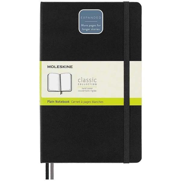 Supertrend LG Sert Kapak Çizgisiz Defter L Boy 13x21 cm. 400 Sayfa Siyah - Image 1