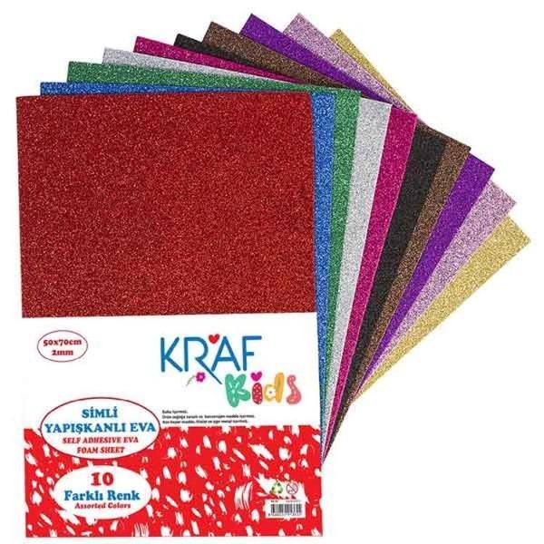Supertrend Kids Simli Yapışkanlı Eva 50x70 cm. 10 Renk - Image 1