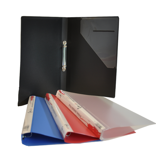 Bafix A4 Halkalı Dosya 2 Halkalı Siyah L315 (10 Lu Paket) - Image 1