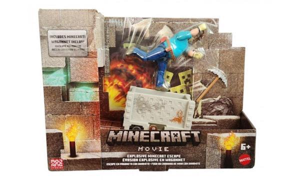 Minecraft Explosive Minecart Escape Action Figure & Accessories Toy Set Inspired By A Minecraft Movie  JGP20 - Image 1