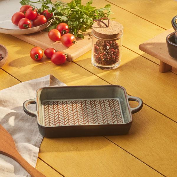 Karaca Culina Reaktif Fırın Kabı Gri 26 cm - Image 1