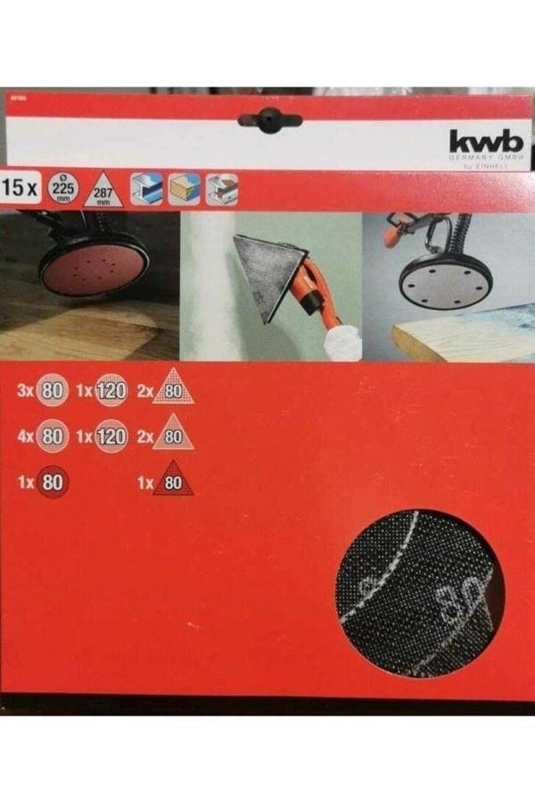Kwb 491065 Duvar Zımpara Kağıdı 225 MM 15li Paket - Image 1