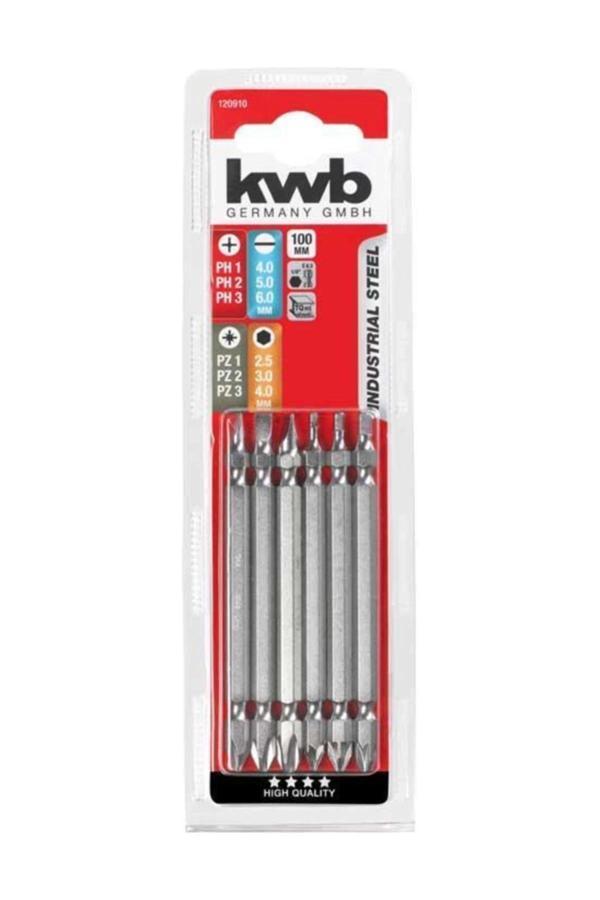 KWB Çift Taraflı Bits Uç 100 mm 6 Parça (EİNHEL.49120910) - Image 1