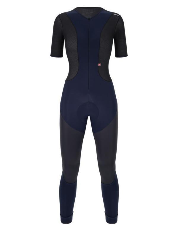 Santini VEGA DRY Kısa Kollu Kışlık Kadın Su Geçirmez Bisiklet Taytı 3W1182C3WVEGADRY SİYAH-M - Image 1