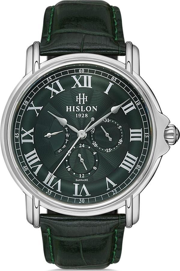 Hislon Men’s Date Dt112s-15ys Erkek Yeşil Kol Saati - Image 1