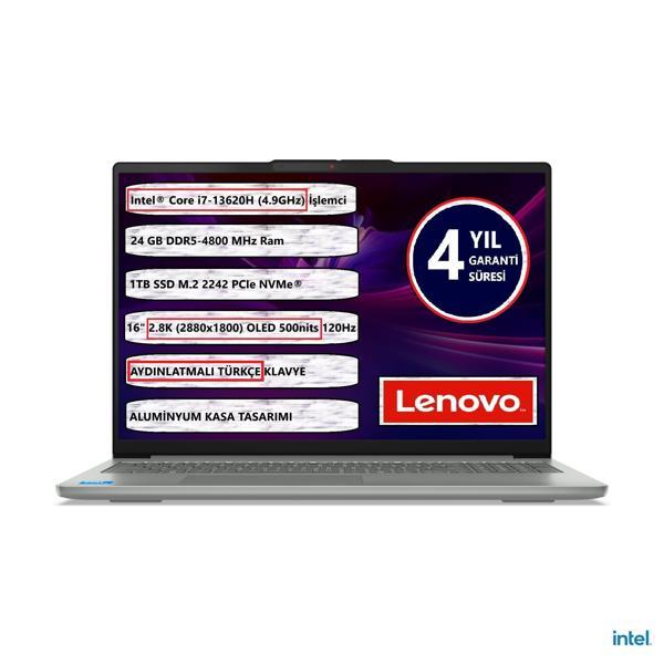 Lenovo Ideapad Slım 5 16IRH10 Intel Core I7-13620H 24GB 1tb SSD 16" OLED Freedos 83HS009PTR Taşınabilir Bilgisayar - Image 1