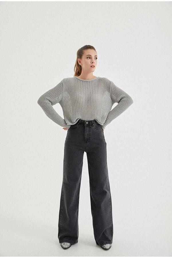 Kleshus Ganikus Salaş Füme Pantolon Jeans Likralı Esnek Kot 2025 - Image 1