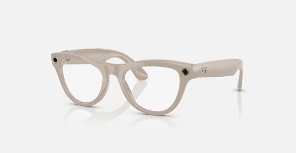 RAY-BAN META SKYLER ŞEFFAF-MAVİ GEÇİŞLİ AKILLI GÖZLÜK - Image 1