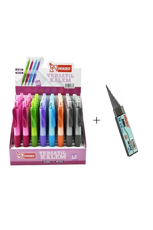 816 MP-816  2.0 mm Kalın Uçlu, Uçlu Kalem ( 1 adet kalem+1 adet 2.0 uç) - Image 1