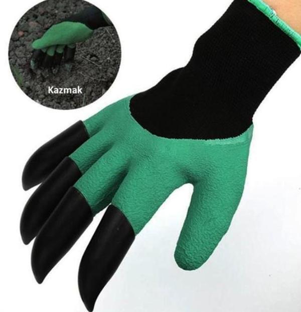BUFFER® Toprak Kazma Ekme Çapalama İçin Korumalı Bahçe Bahçivan Eldiveni - Image 1