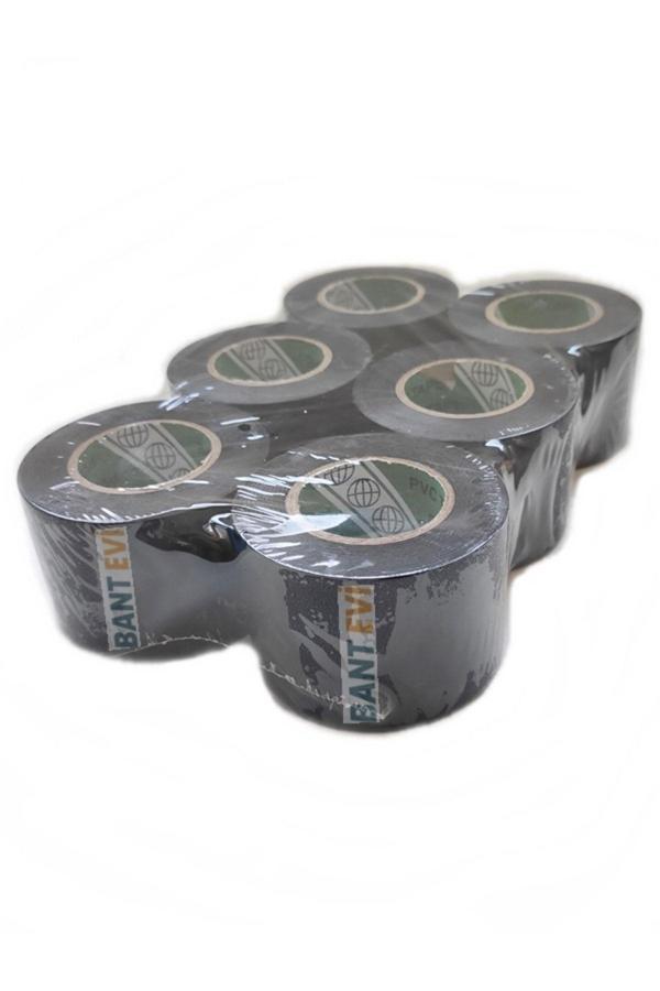 Globus Bant Evi Siyah Pvc Bant 6 Adet 5Cmx25M Izolasyon Bandı 50Mm - Image 1